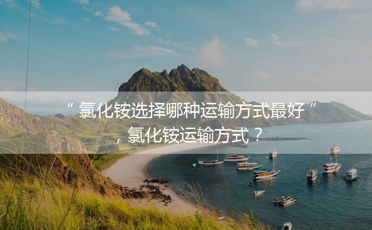 氯化銨選擇哪種運(yùn)輸方式最好，氯化銨運(yùn)輸方式？